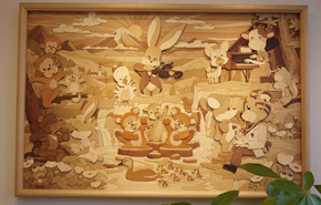 木壁画 木壁画